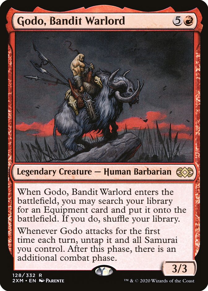 Godo, Bandit Warlord 128 - Double Masters MTG card