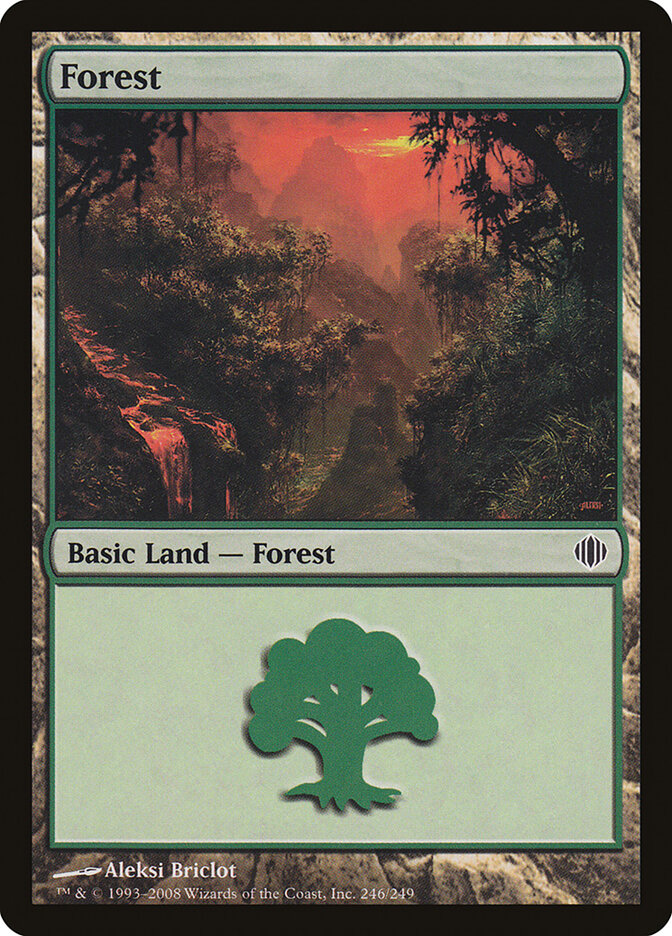 Forest 246 - Shards of Alara MTG card