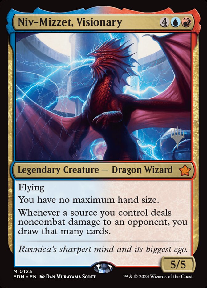 Niv-Mizzet, Visionary 123p - Foundations Promos MTG card