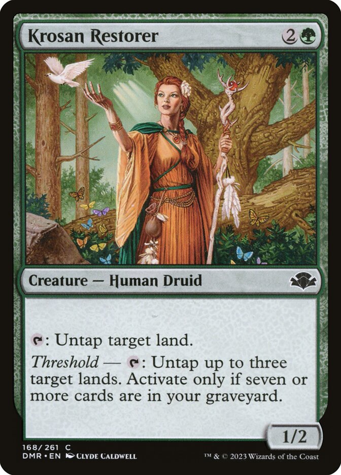 Krosan Restorer 168 - Dominaria Remastered MTG card