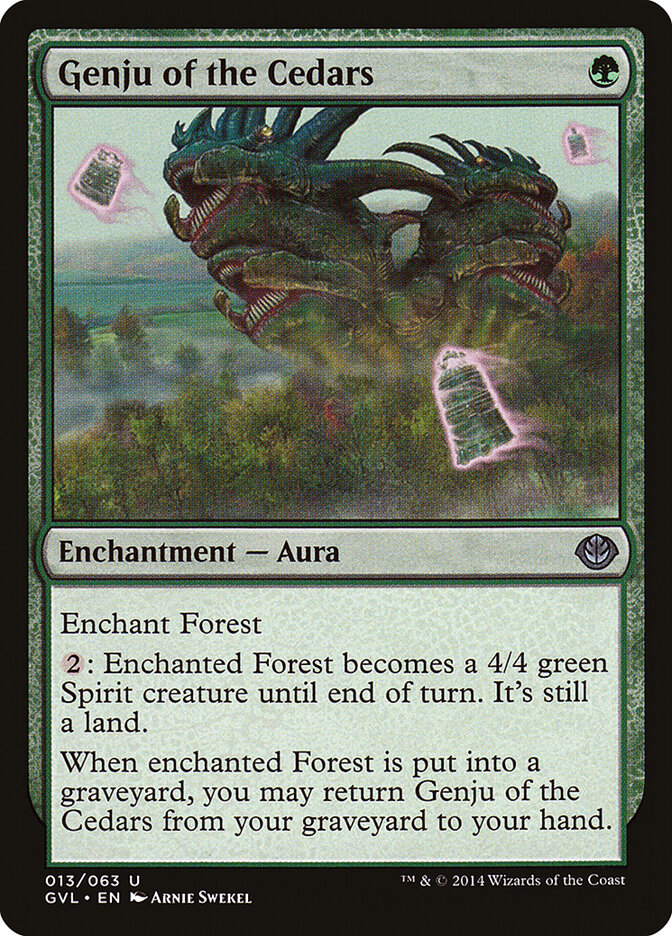 Genju of the Cedars 13 - Duel Decks Anthology: Garruk vs. Liliana MTG card