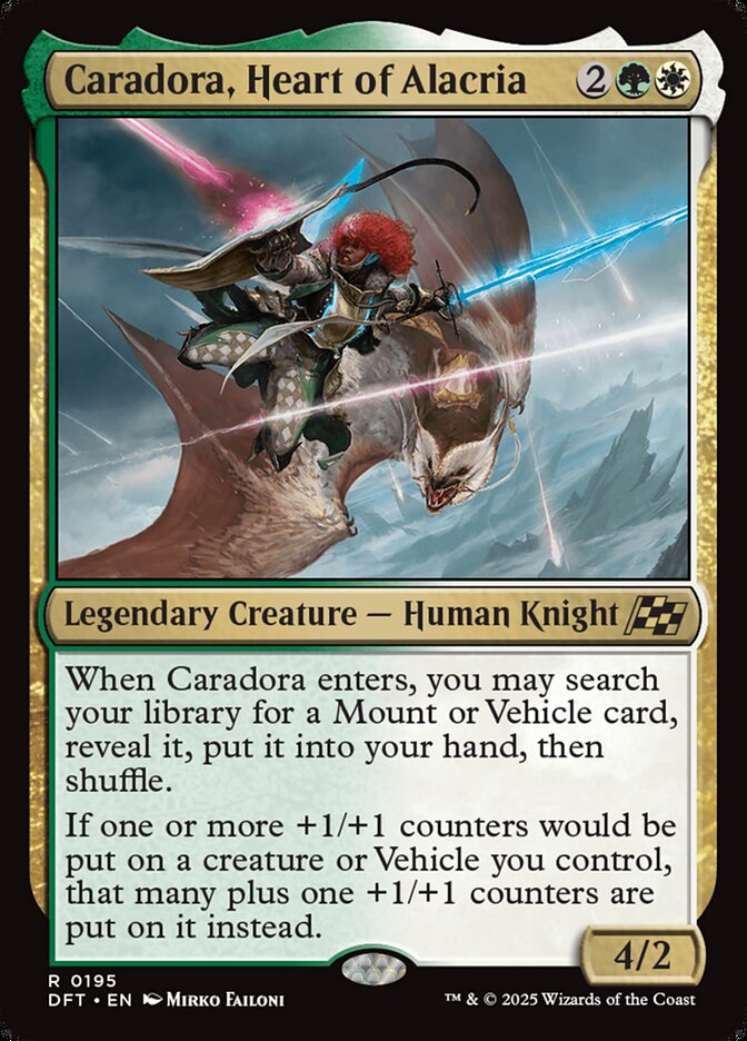 Caradora, Heart of Alacria 195 - Aetherdrift MTG card