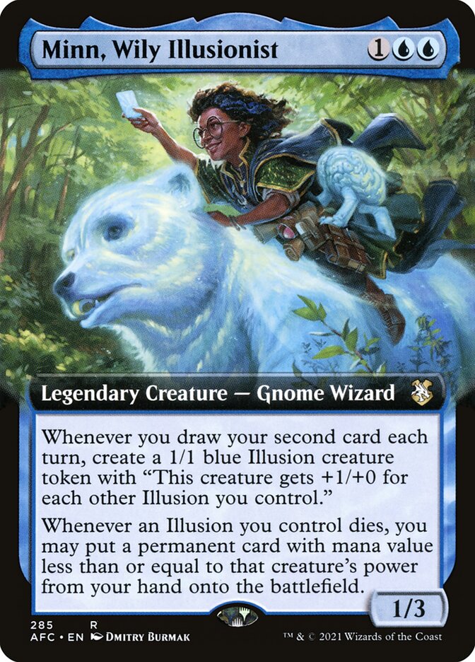 Minn, Wily Illusionist 285 - Forgotten Realms Commander MTG card