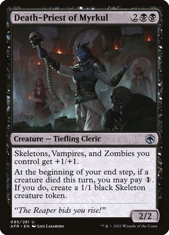 Death-Priest of Myrkul 95 - Adventures in the Forgotten Realms MTG card
