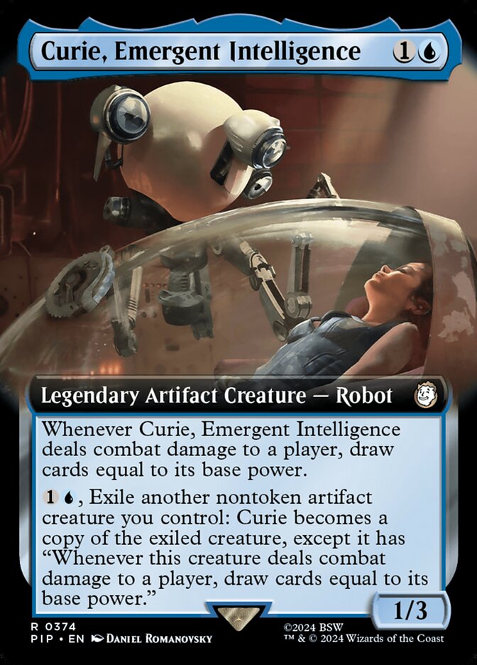 Curie, Emergent Intelligence 374 - Fallout MTG card