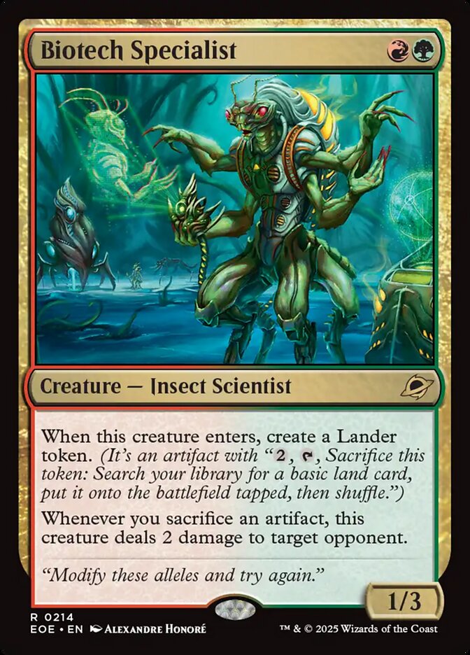 Biotech Specialist 214 - Edge of Eternities MTG card