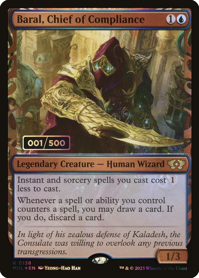Baral, Chief of Compliance 138z - Multiverse Legends MTG card