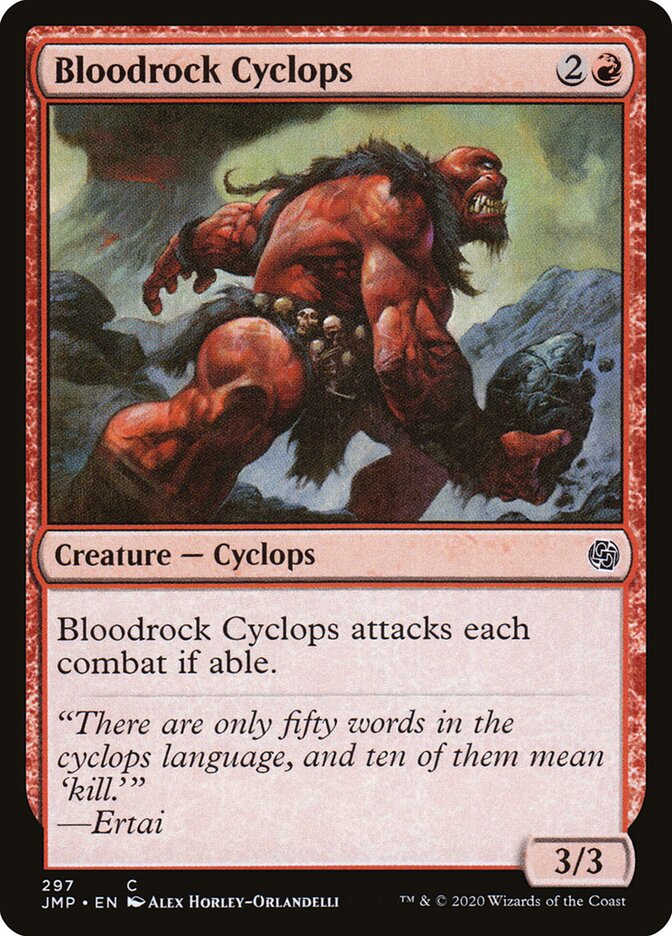 Bloodrock Cyclops 297 - Jumpstart MTG card