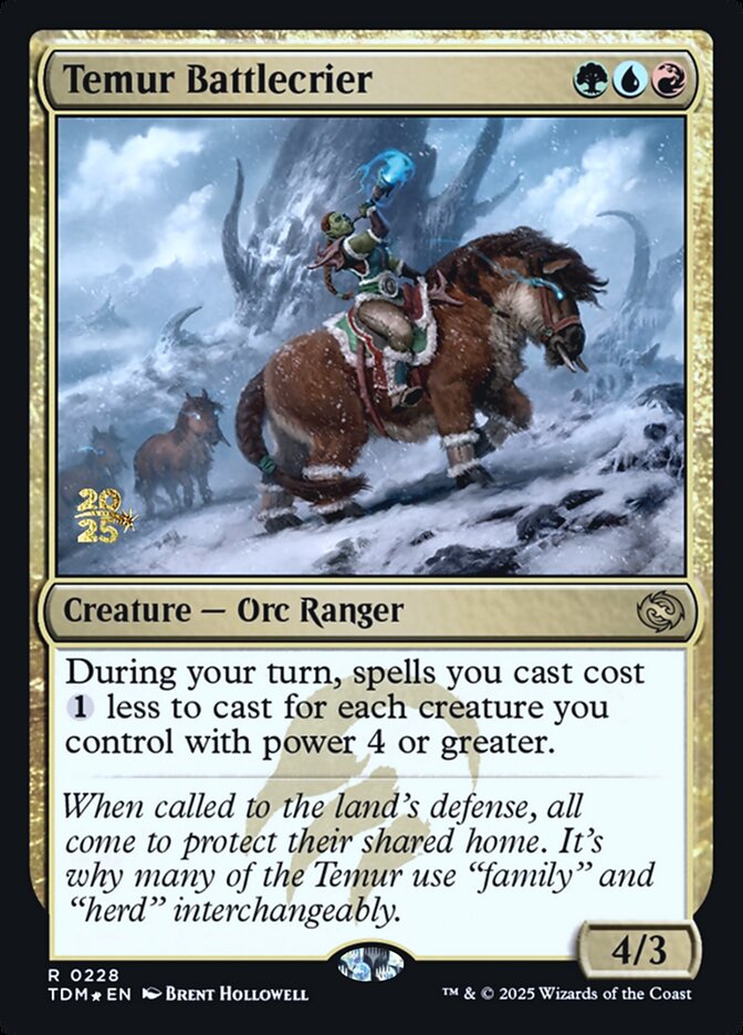 Temur Battlecrier 228s - Tarkir: Dragonstorm Promos MTG card