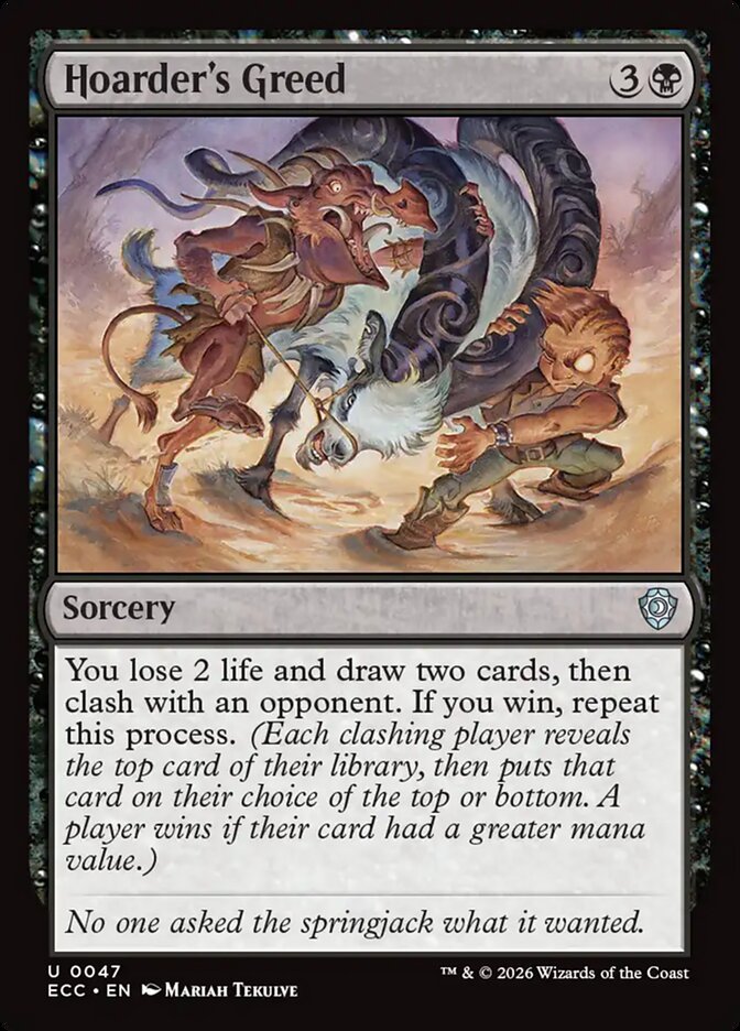 Hoarder's Greed 47 - Lorwyn Eclipsed Commander MTG card