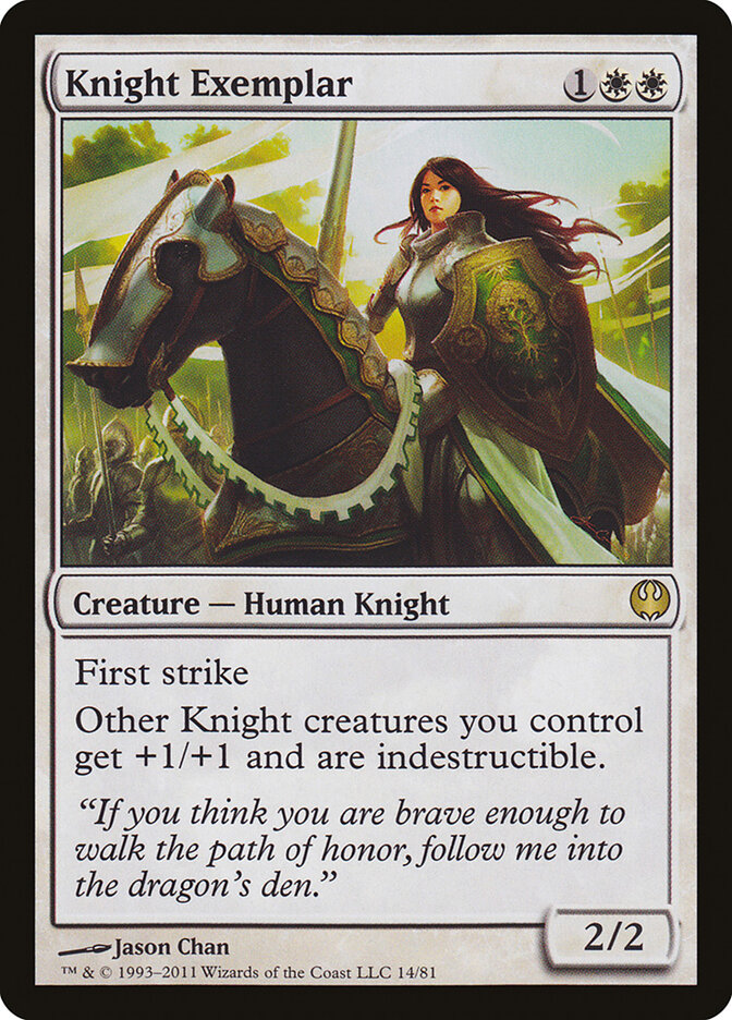 Knight Exemplar 14 - Duel Decks: Knights vs. Dragons MTG card