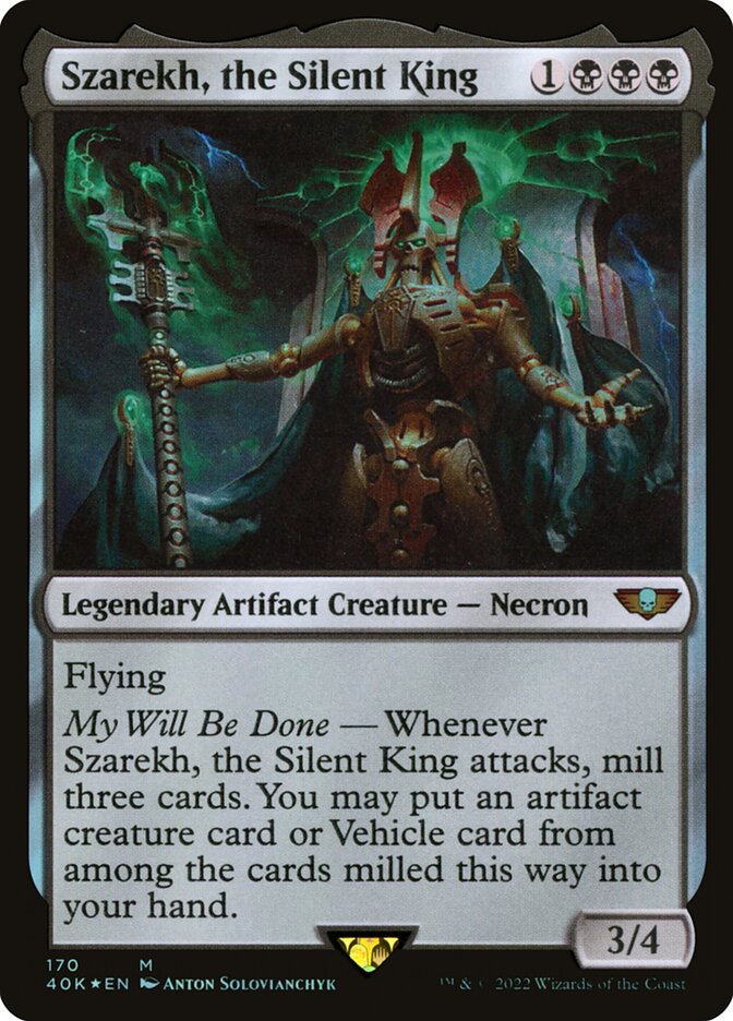 Szarekh, the Silent King 170 - Warhammer 40,000 Commander MTG card