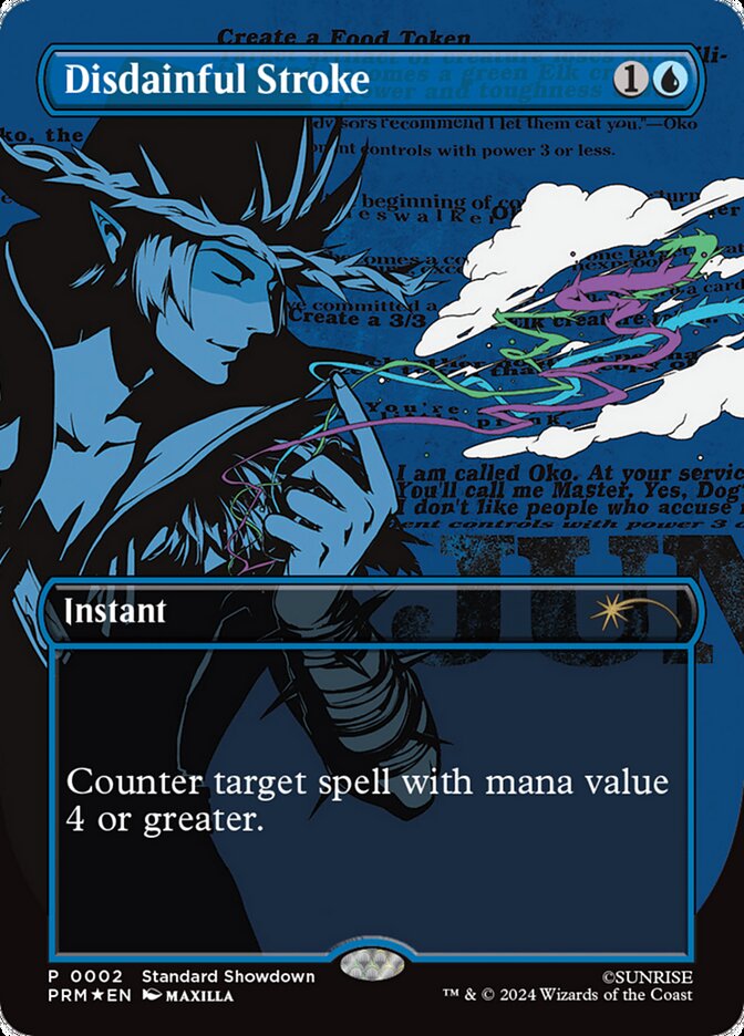 Disdainful Stroke 2 - Cowboy Bebop MTG card