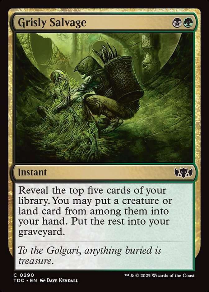 Grisly Salvage 290 - Tarkir: Dragonstorm Commander MTG card