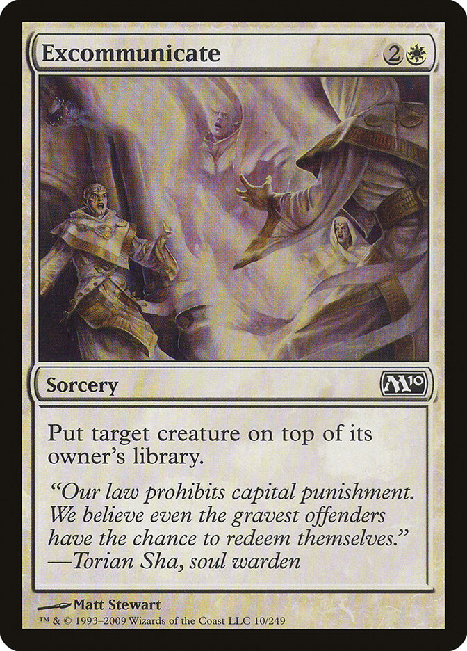 Excommunicate 10 - Magic 2010 MTG card