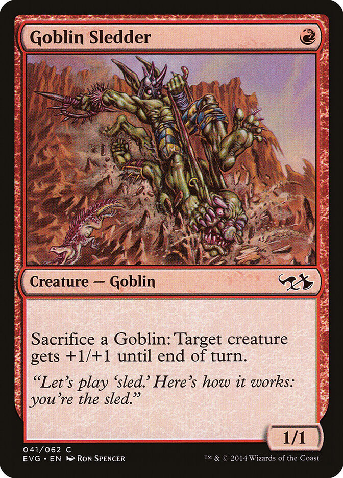 Goblin Sledder 41 - Duel Decks Anthology: Elves vs. Goblins MTG card