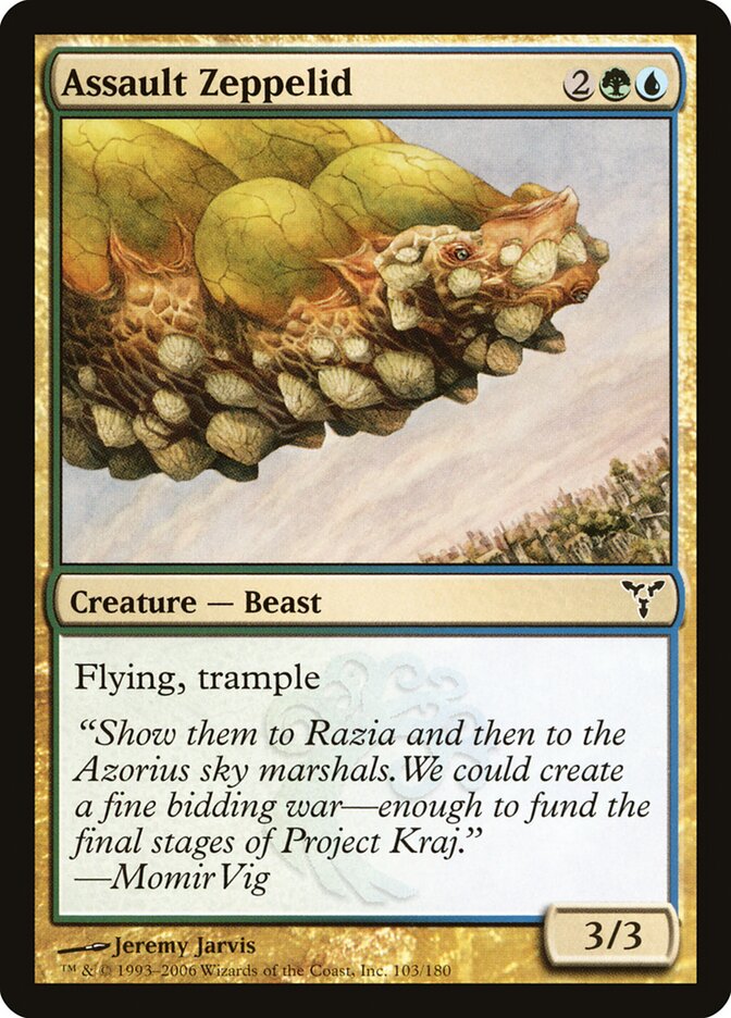 Assault Zeppelid 103 - Dissension MTG card