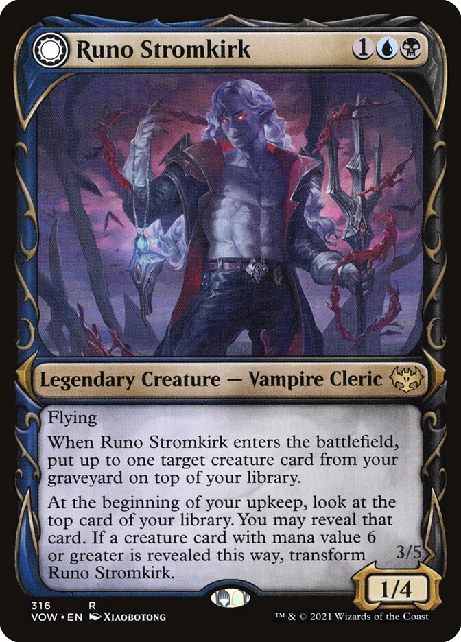 Runo Stromkirk // Krothuss, Lord of the Deep 316 - Innistrad: Crimson Vow MTG card