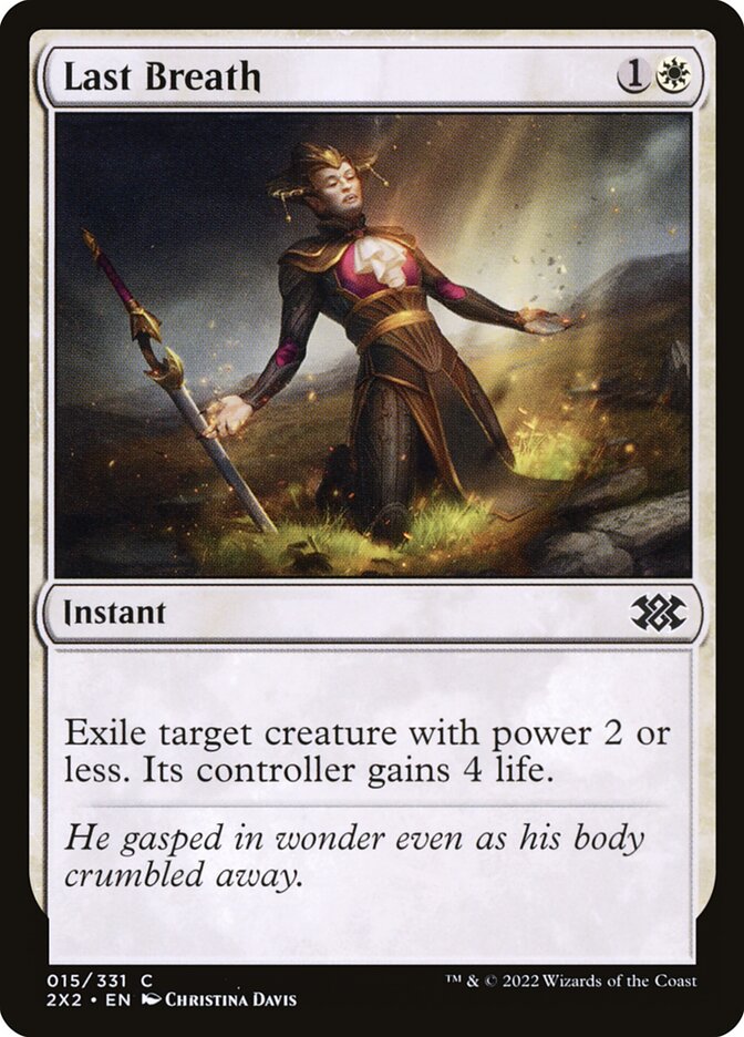 Last Breath 15 - Double Masters 2022 MTG card