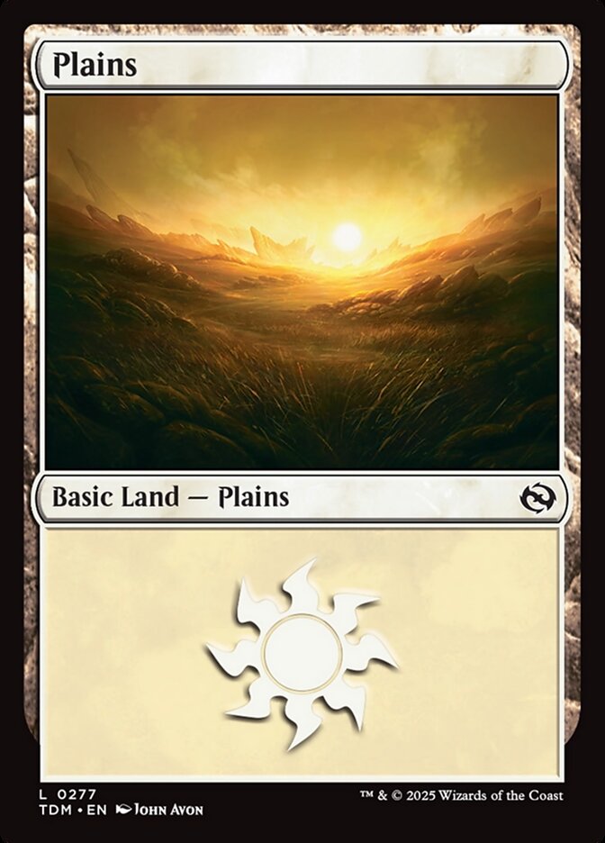 Plains 277 - Tarkir: Dragonstorm MTG card