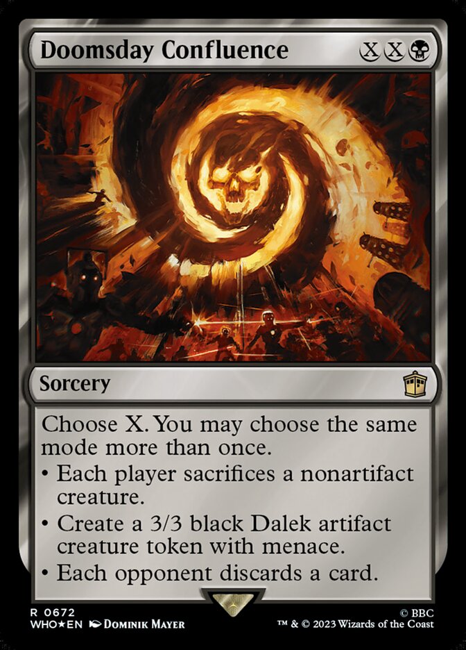 Doomsday Confluence 672 - Doctor Who MTG card