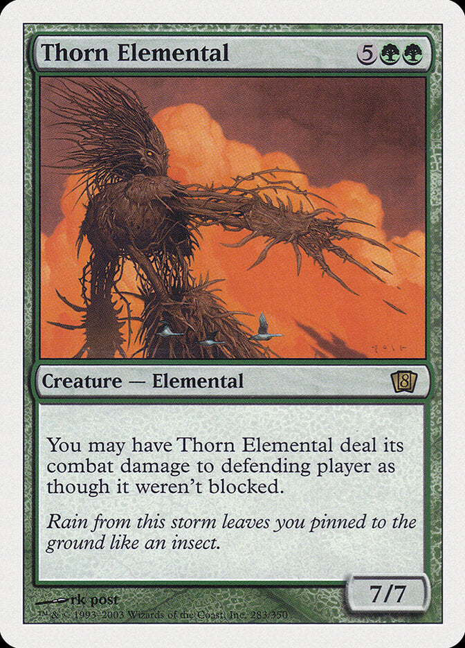 Thorn Elemental 283 - Eighth Edition MTG card