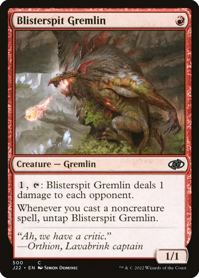 Blisterspit Gremlin 500 - Jumpstart 2022 MTG card