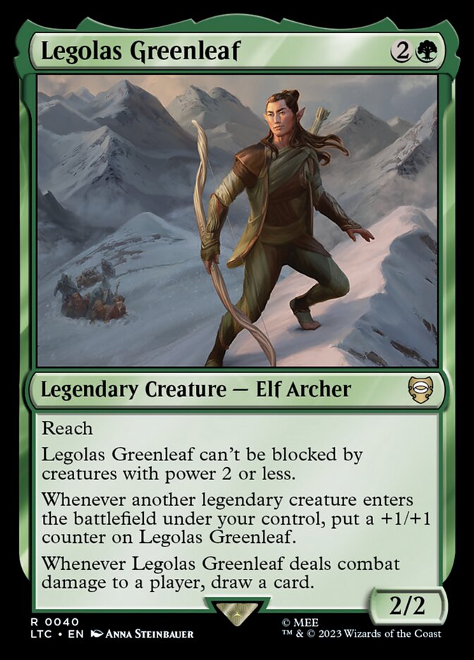 Legolas Greenleaf 40 - Tales of Middle-earth Commander MTG card