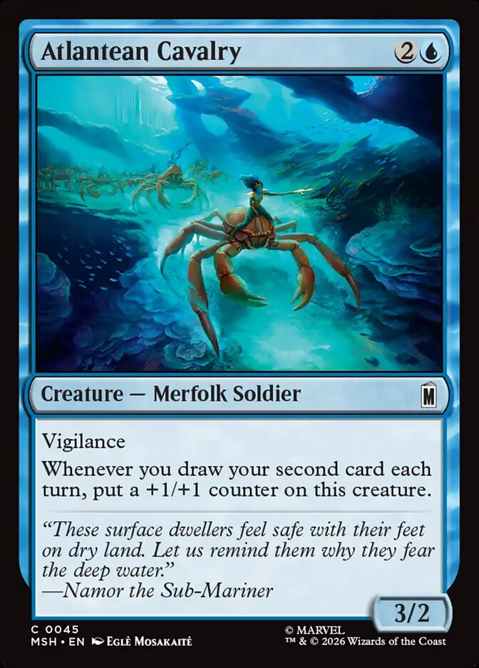 Atlantean Cavalry 45 - Marvel Super Heroes MTG card