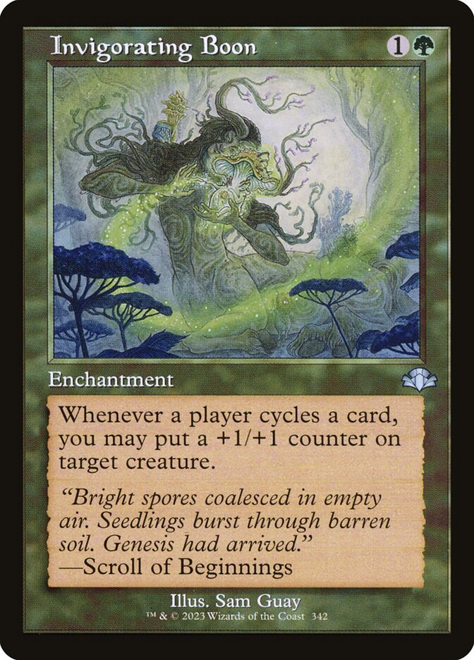 Invigorating Boon 342 - Dominaria Remastered MTG card