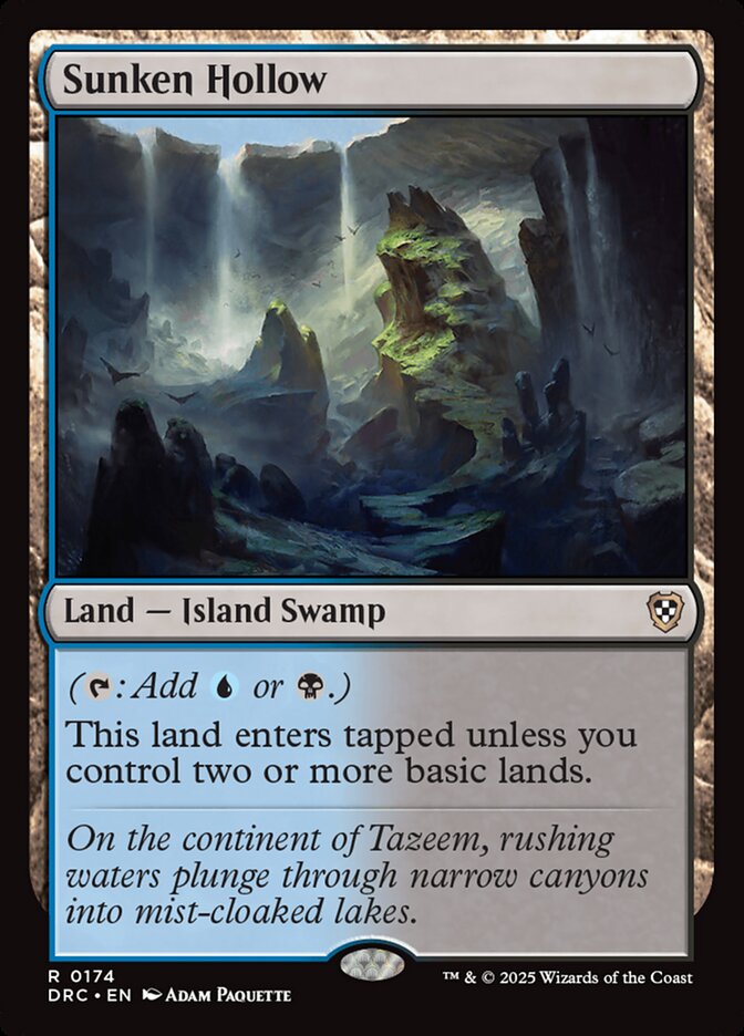 Sunken Hollow 174 - Aetherdrift Commander MTG card