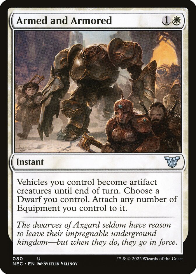 Armed and Armored 80 - Neon Dynasty Commander MTG card