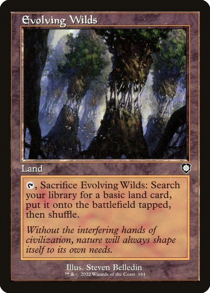 Evolving Wilds 184 - The Brothers' War Commander MTG card