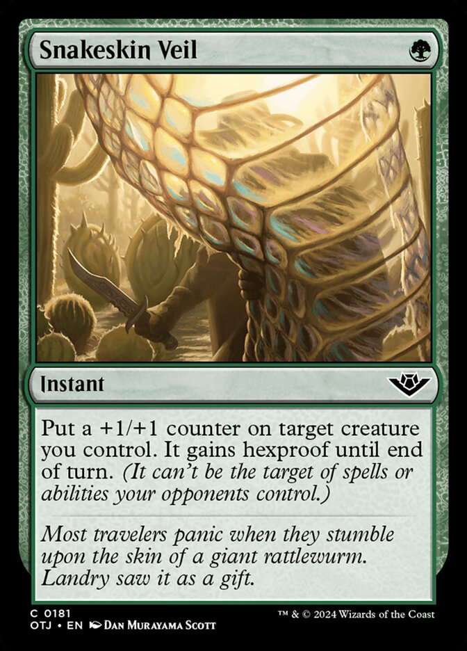 Snakeskin Veil 181 - Outlaws of Thunder Junction MTG card