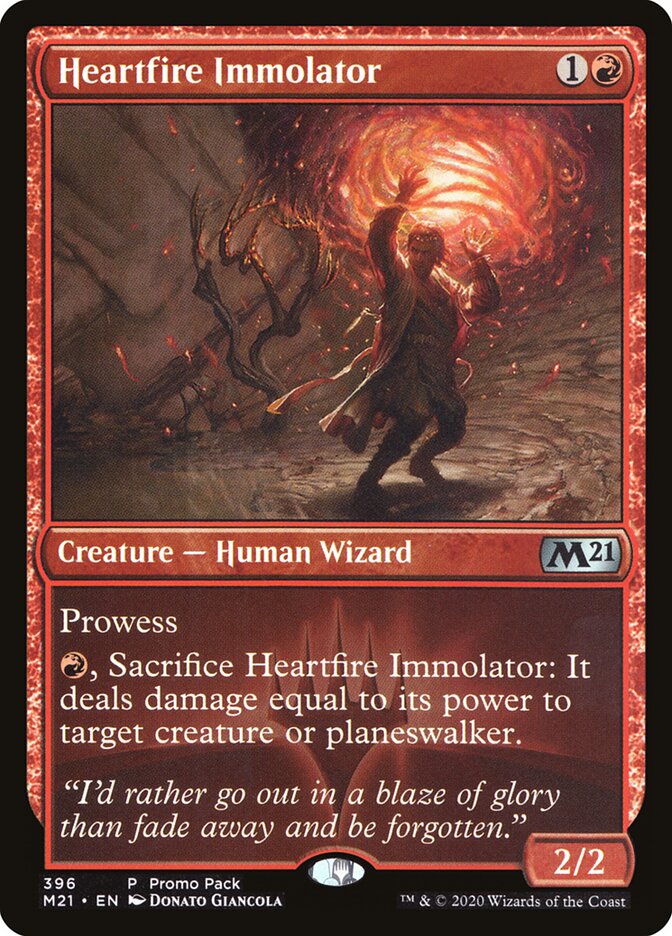 Heartfire Immolator 396 - Core Set 2021 MTG card