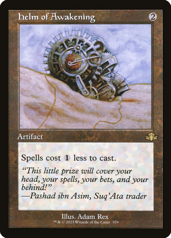 Helm of Awakening 379 - Dominaria Remastered MTG card