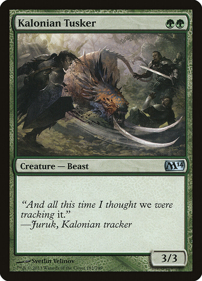 Kalonian Tusker 182 - Magic 2014 MTG card