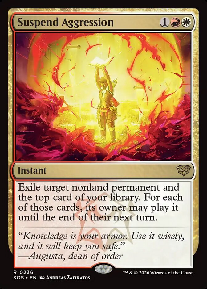 Suspend Aggression 236 - Secrets of Strixhaven MTG card