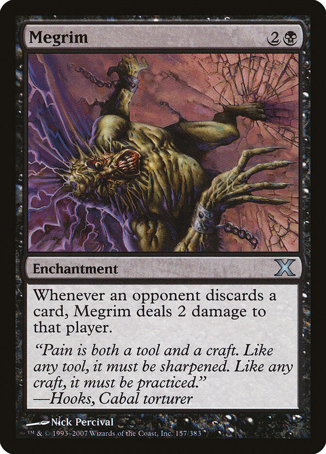 Megrim 157 - Tenth Edition MTG card