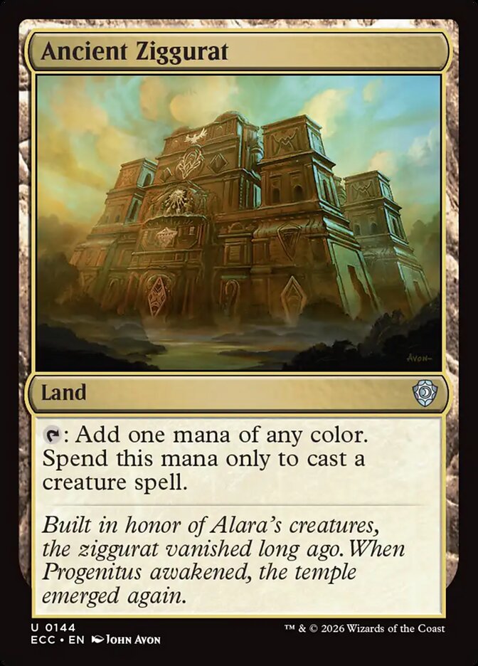 Ancient Ziggurat 144 - Lorwyn Eclipsed Commander MTG card