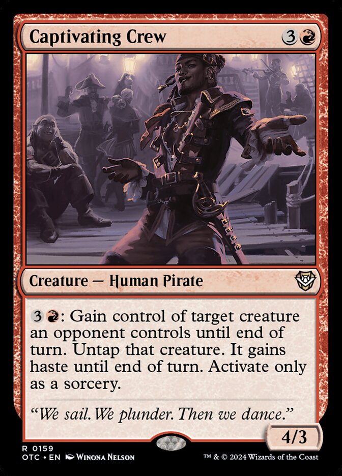 Captivating Crew 159 - Outlaws of Thunder Junction Commander MTG card