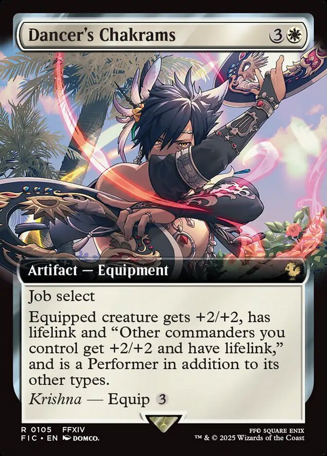Dancer's Chakrams 105 - Final Fantasy Commander MTG card