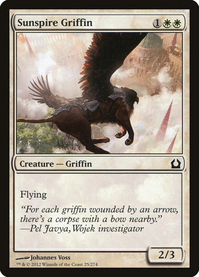 Sunspire Griffin 25 - Return to Ravnica MTG card