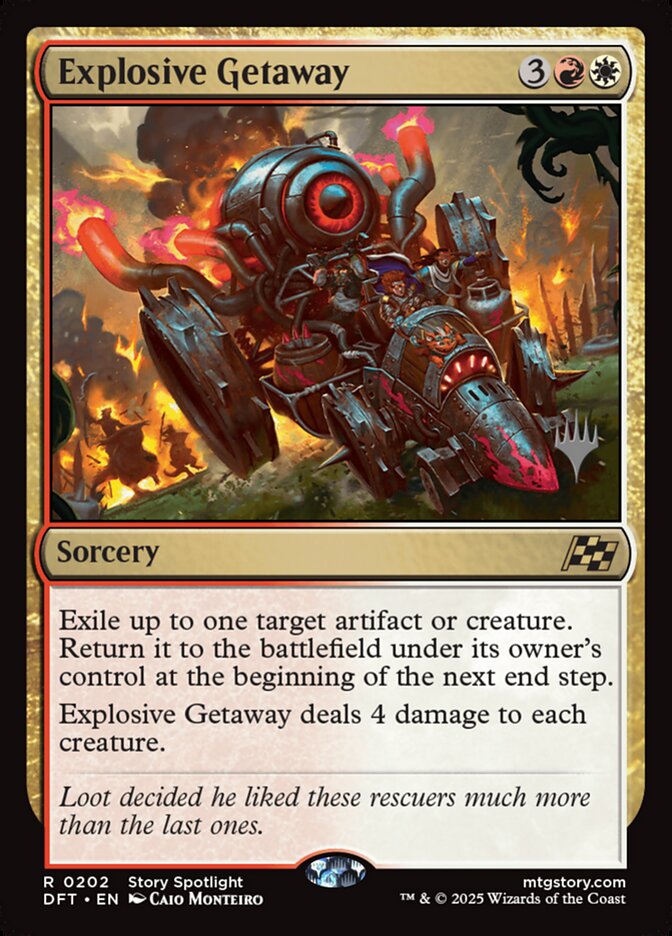 Explosive Getaway 202p - Aetherdrift Promos MTG card