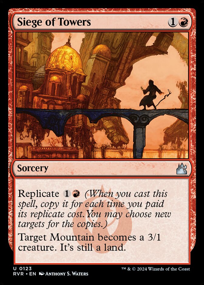 Siege of Towers 123 - Ravnica Remastered MTG card