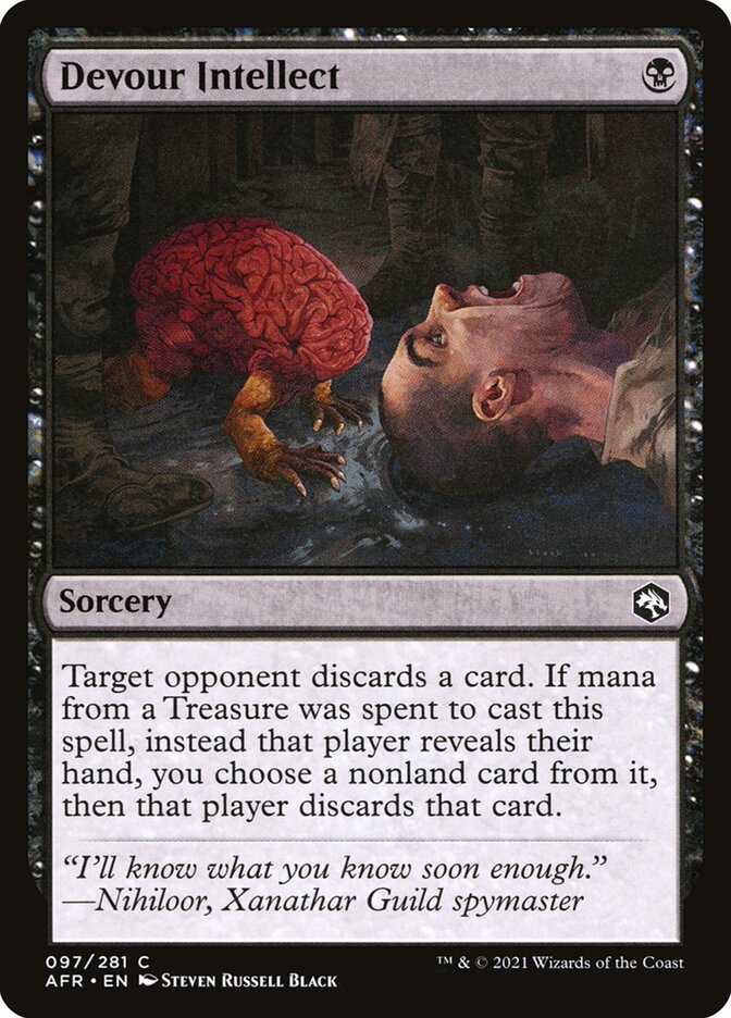 Devour Intellect 97 - Adventures in the Forgotten Realms MTG card