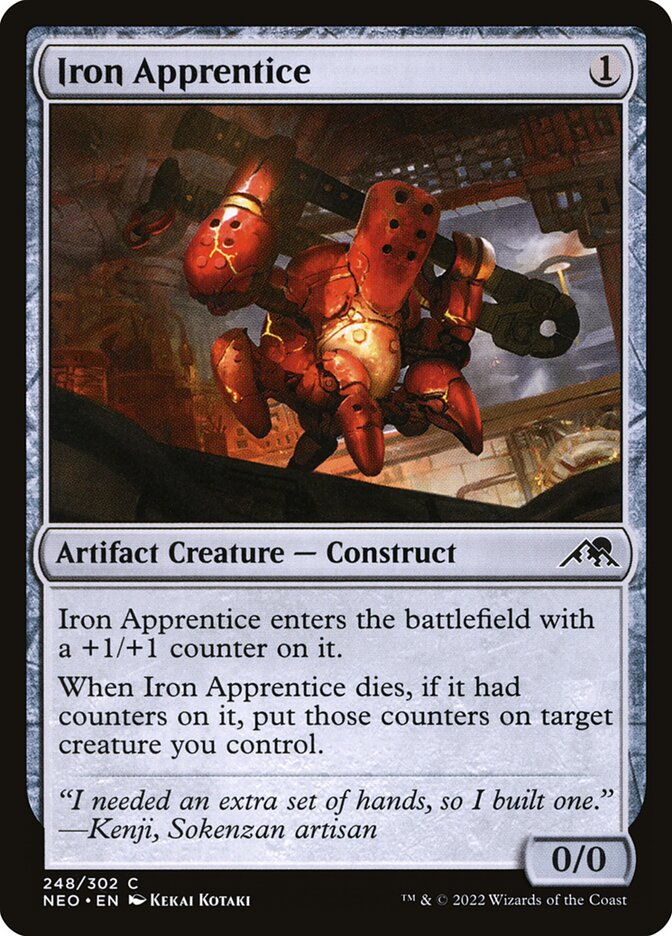 Iron Apprentice 248 - Kamigawa: Neon Dynasty MTG card