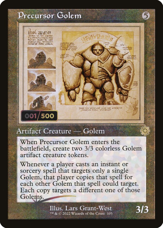 Precursor Golem 105z - The Brothers' War Retro Artifacts MTG card