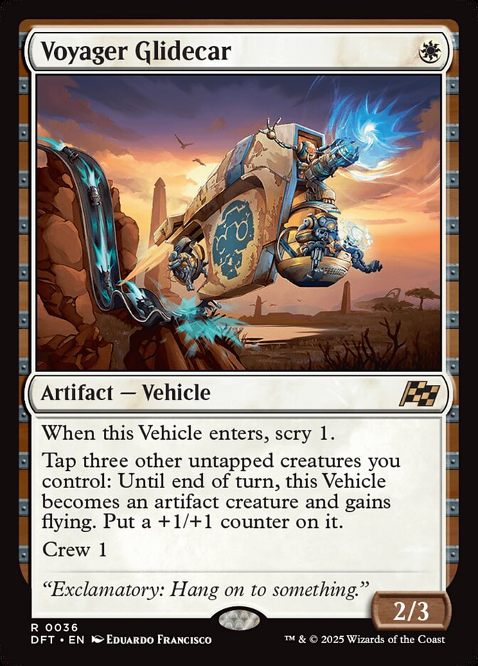 Voyager Glidecar 36 - Aetherdrift MTG card