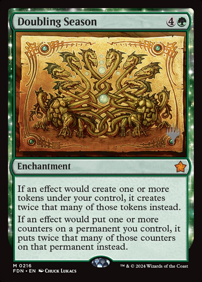 Doubling Season 216p - Foundations Promos MTG card